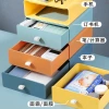 Desktop cosmetics storage box, student desk stationery storage box, office organizing drawer-type storage rack wholesale 0750 Specification image